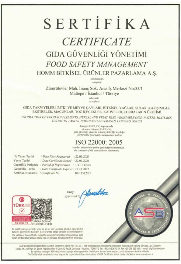 Gida-Guvenligi-Yonetimi-Sertifika-Homm-Bitkisel-uyelik