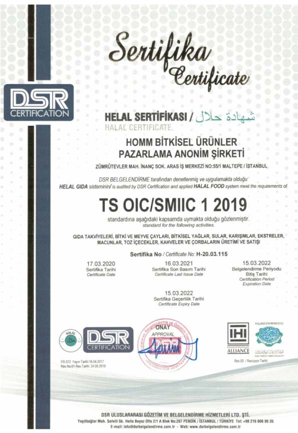 Helal-Sertifikasi-Homm-Bitkisel-uyelik